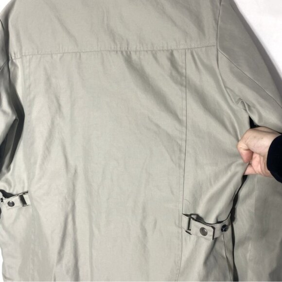 Vintage ID Rice Sportswear Beige Zip Front Lightweight Jacket Chore Coat L - Picture 9 of 16